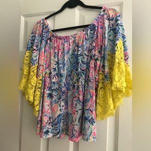 Lilly Pulitzer Off Shoulder Womens Top